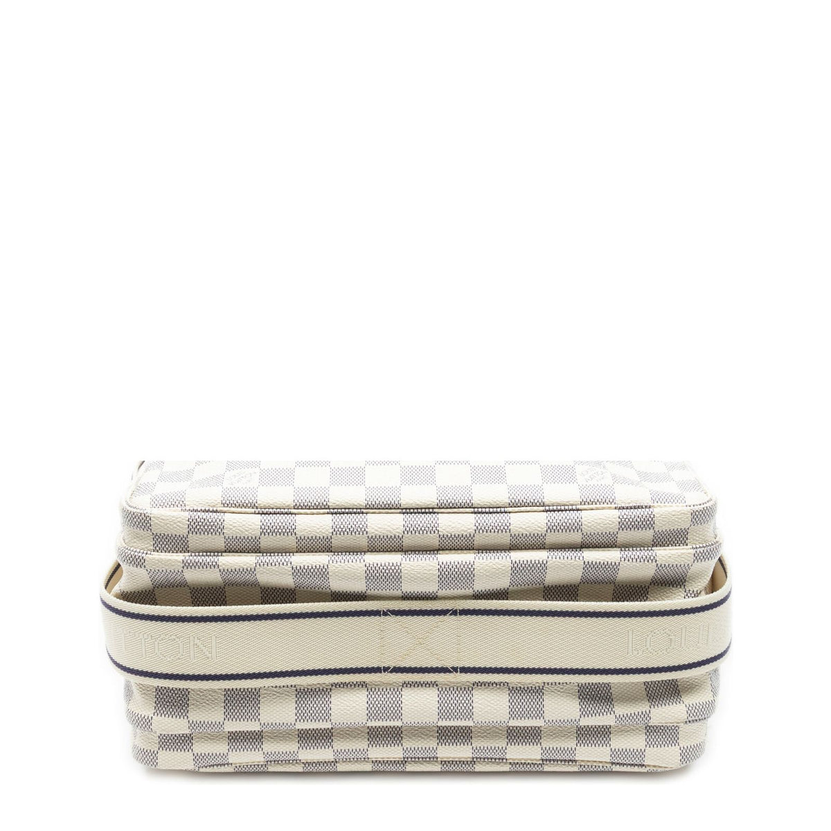 Louis Vuitton Naviglio Ivory Damier Azur Shoulder Bag — view 6