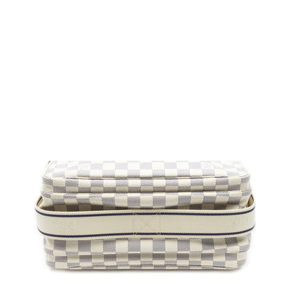 Louis Vuitton Naviglio Ivory Damier Azur Shoulder Bag — view 6