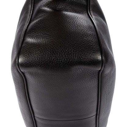 Gucci Soft Shopping Tote Black Grain Calfskin Leather — view 8