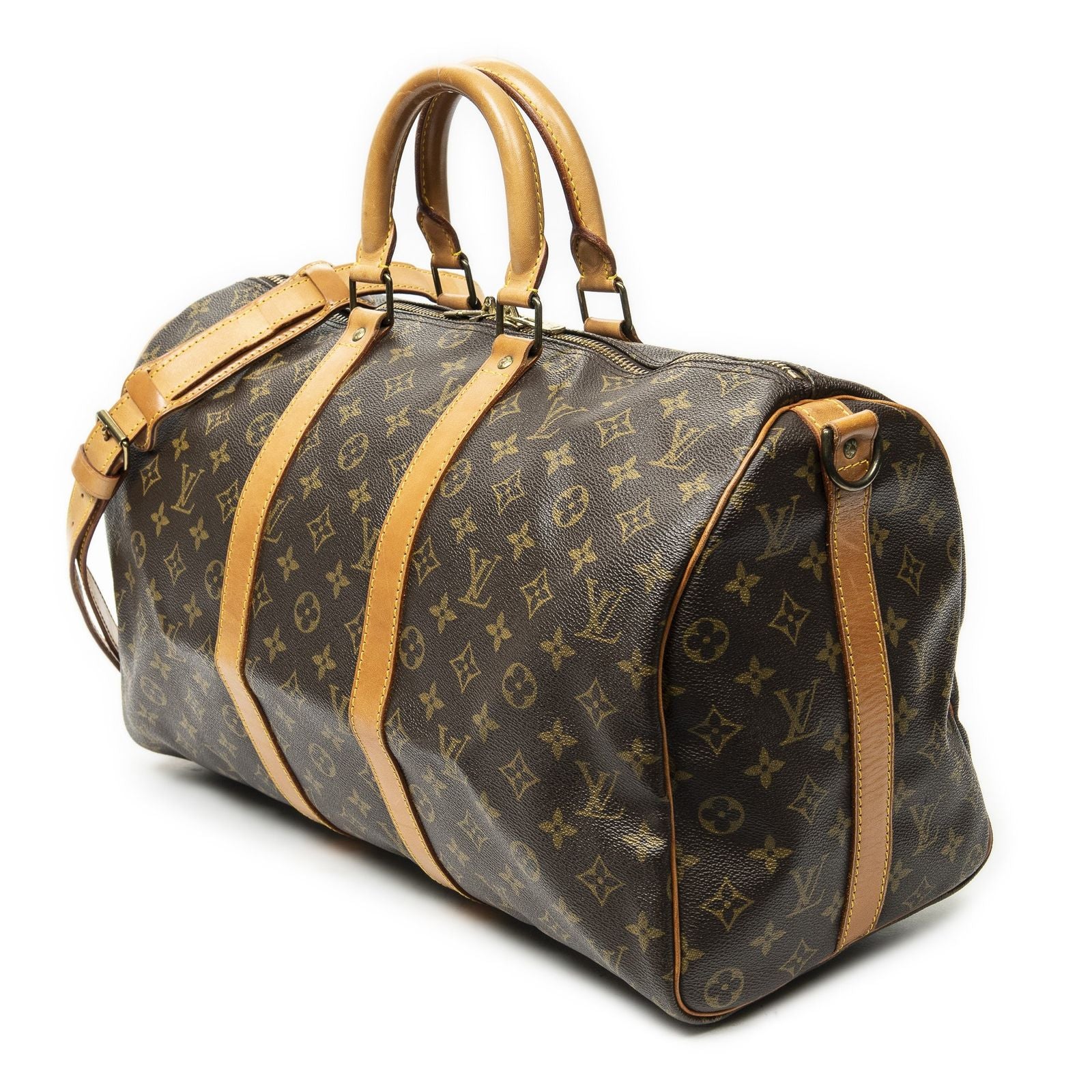 Louis Vuitton Keepall Bandouliere Brown Monogram Canvas — view 2