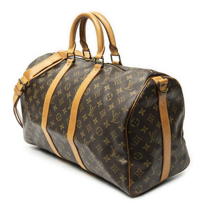 Louis Vuitton Keepall Bandouliere Brown Monogram Canvas — view 2