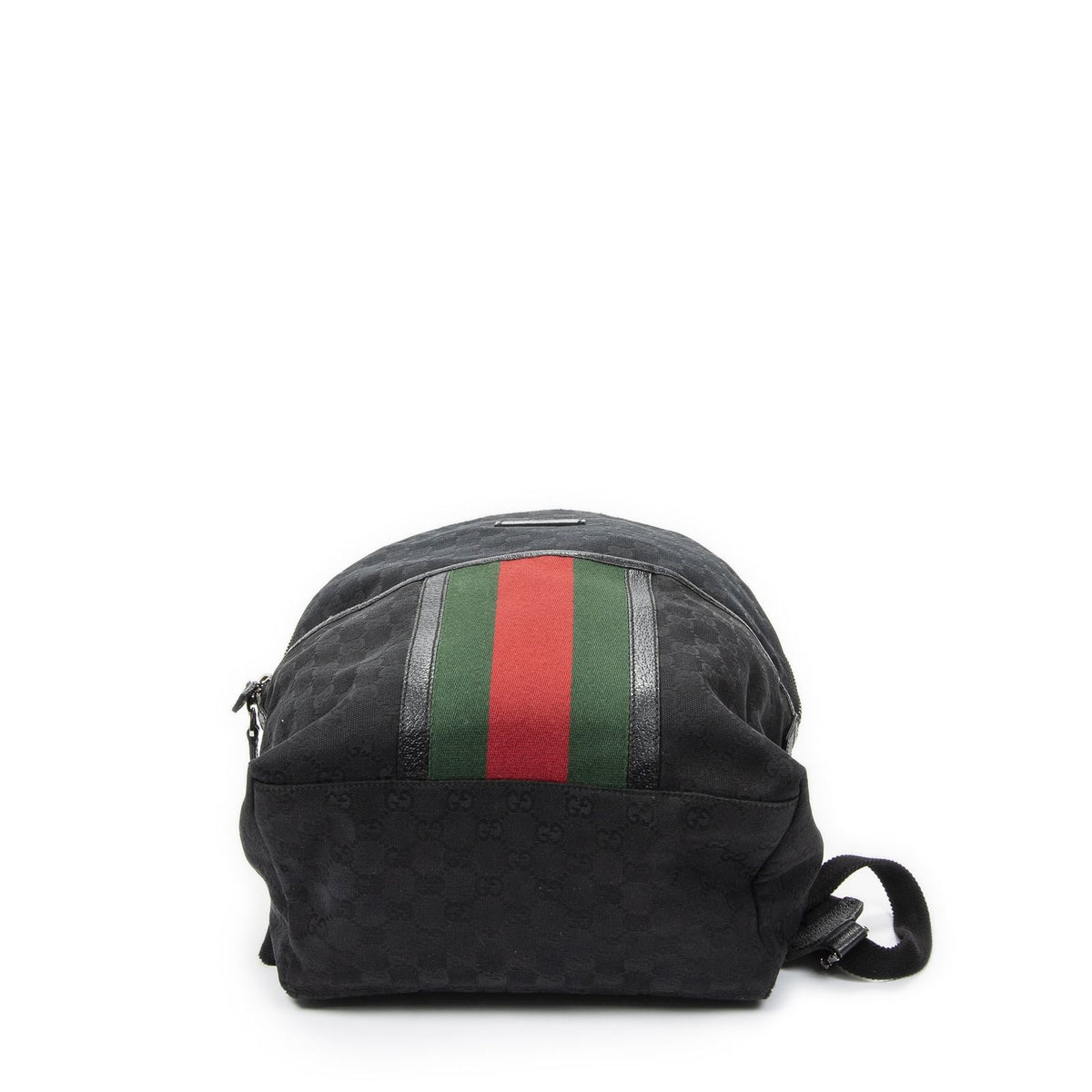 Gucci Web Backpack Black GG Canvas — view 6