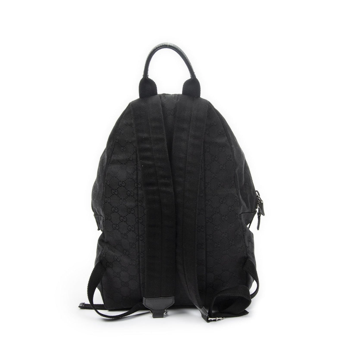 Gucci Web Backpack Black GG Canvas — view 5