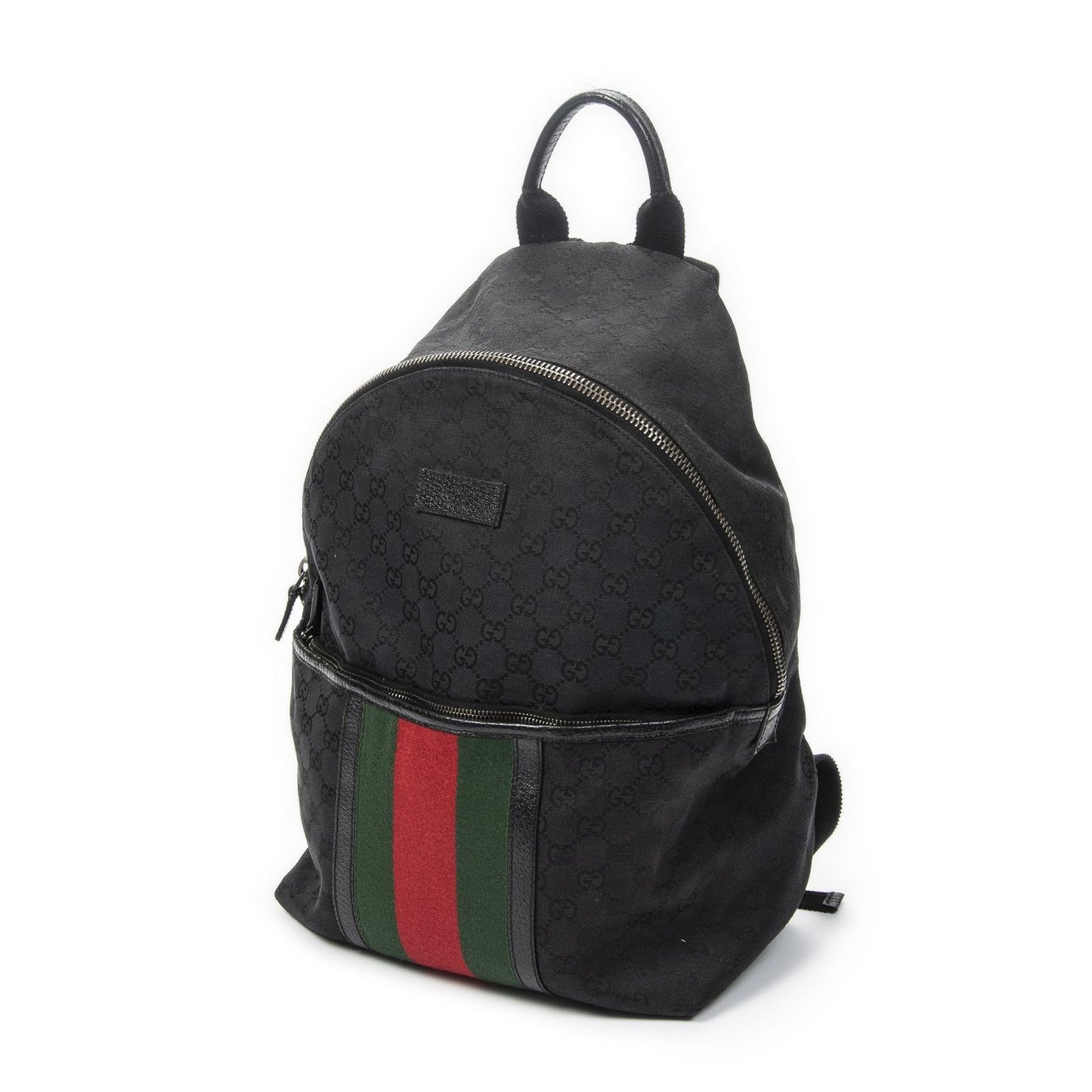 Gucci Web Backpack Black GG Canvas — view 2