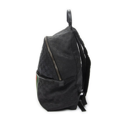 Gucci Web Backpack Black GG Canvas — view 3