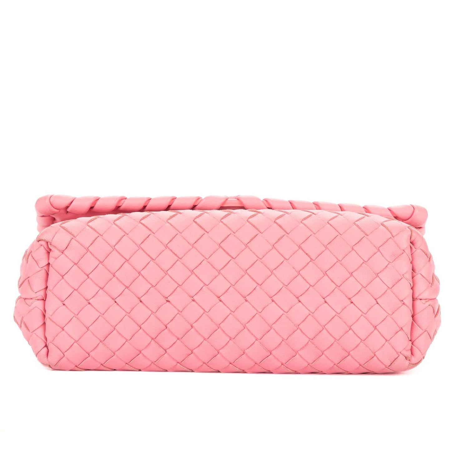 Bottega Veneta Baby Olympia Pink Intrecciato Leather Shoulder Bag — view 6