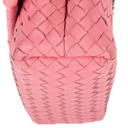 Bottega Veneta Baby Olympia Pink Intrecciato Leather Shoulder Bag — view 7