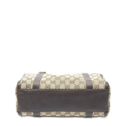 Gucci Abbey Boston Beige Brown GG Canvas Shoulder Bag — view 6