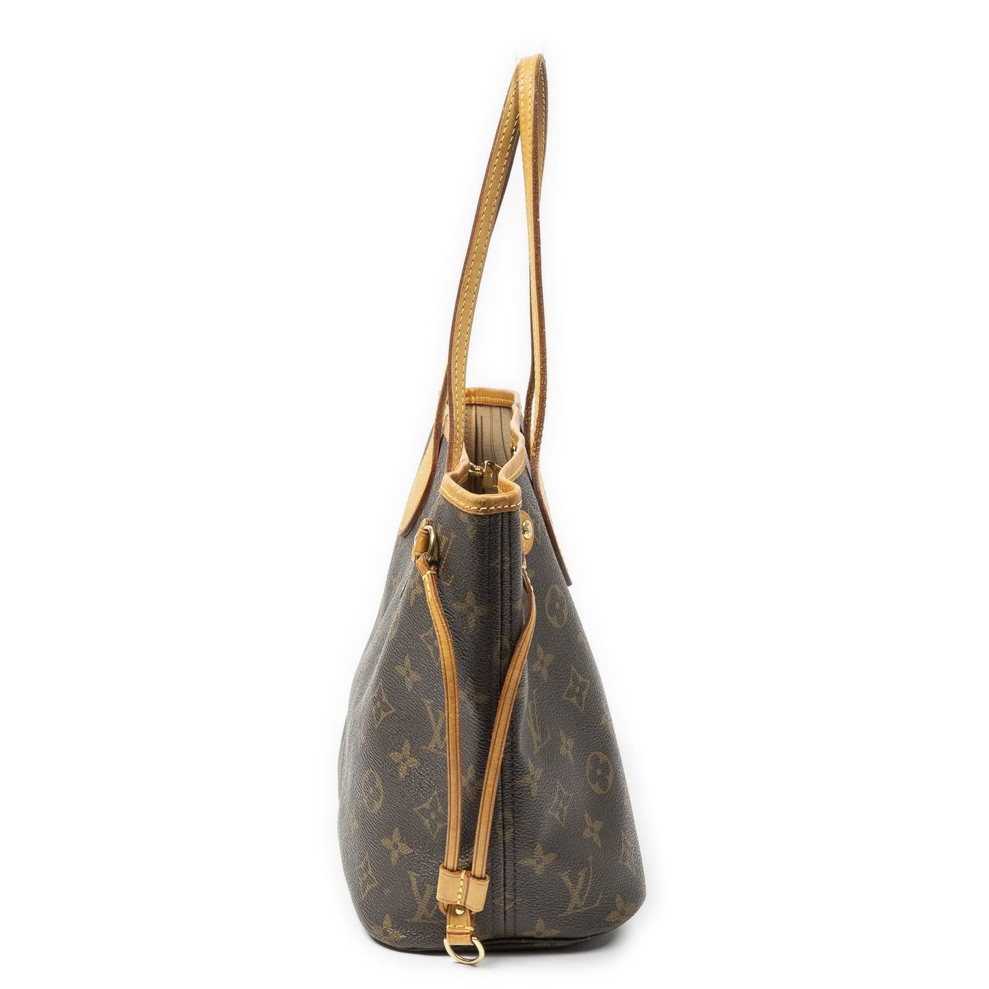 Louis Vuitton Neverfull Brown Monogram Canvas Tote — view 3