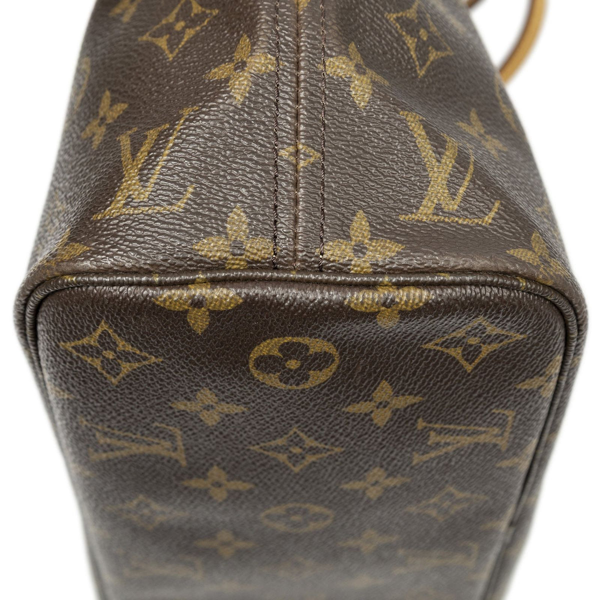 Louis Vuitton Neverfull Brown Monogram Canvas Tote — view 7