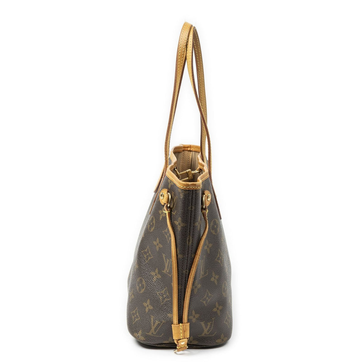 Louis Vuitton Neverfull Brown Monogram Canvas Tote — view 4