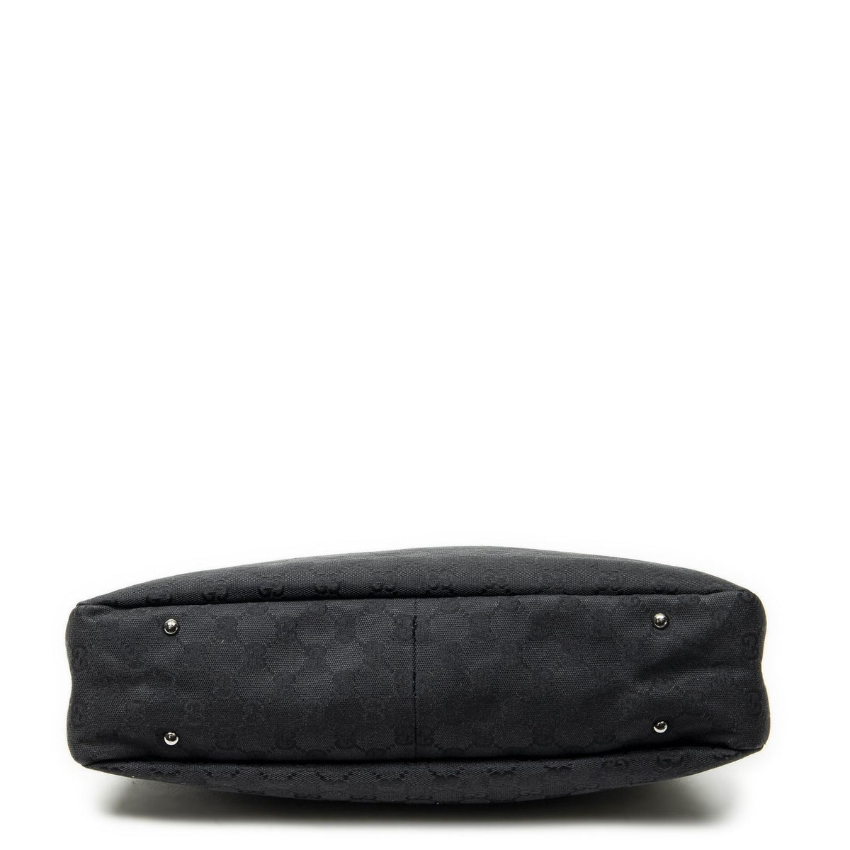 Gucci Medium Boy Black GG Canvas Shoulder Bag — view 6