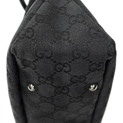Gucci Medium Boy Black GG Canvas Shoulder Bag — view 7