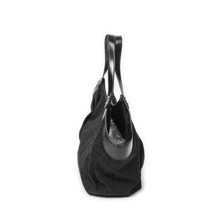 Fendi Borsa Chef Tote Black Zucca Canvas — view 4