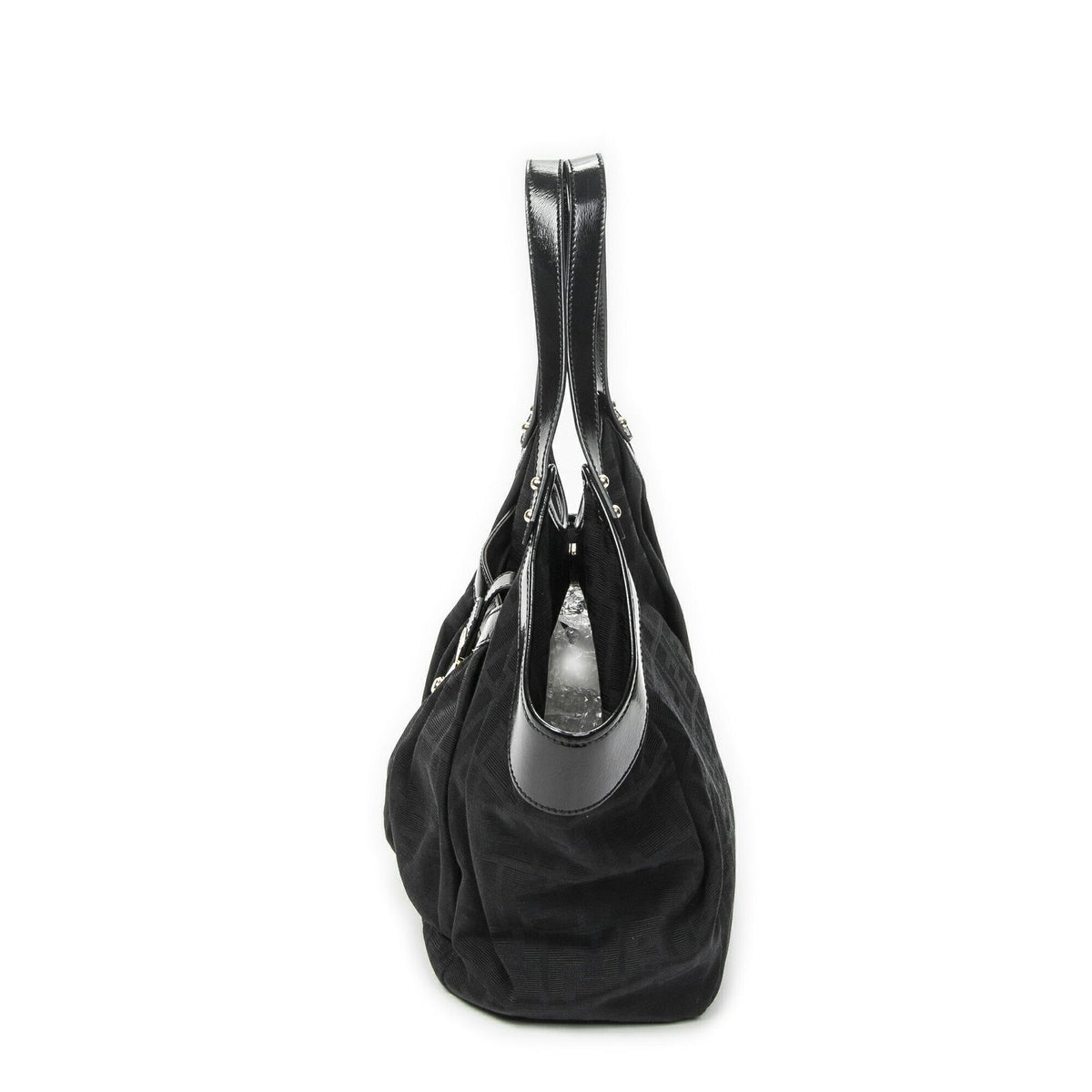 Fendi Borsa Chef Tote Black Zucca Canvas — view 3