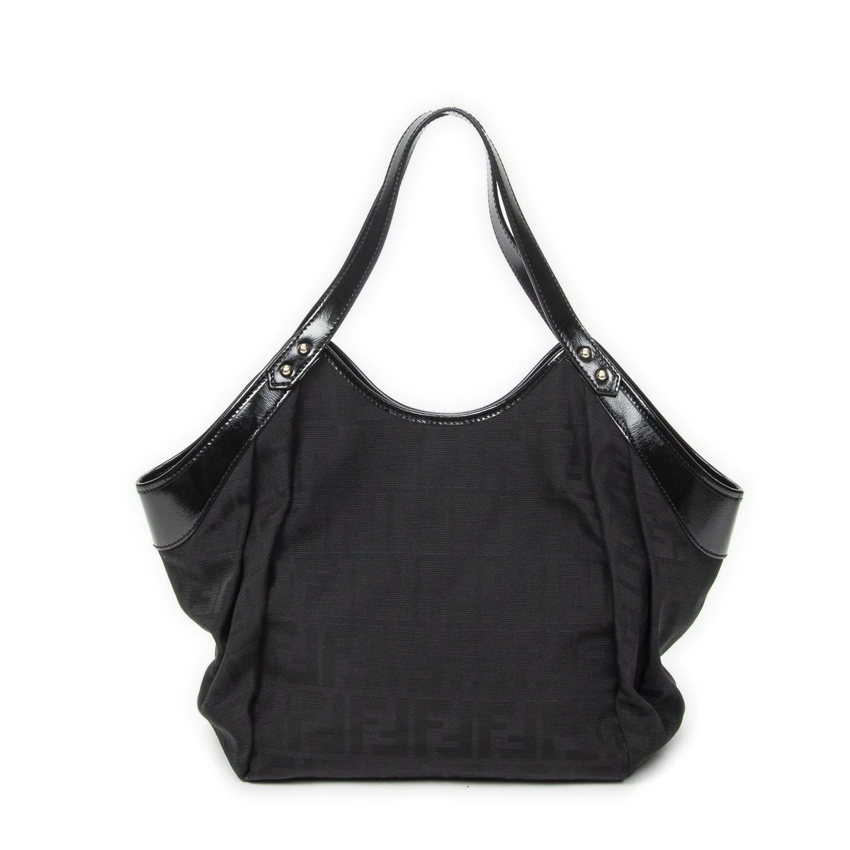 Fendi Borsa Chef Tote Black Zucca Canvas — view 5