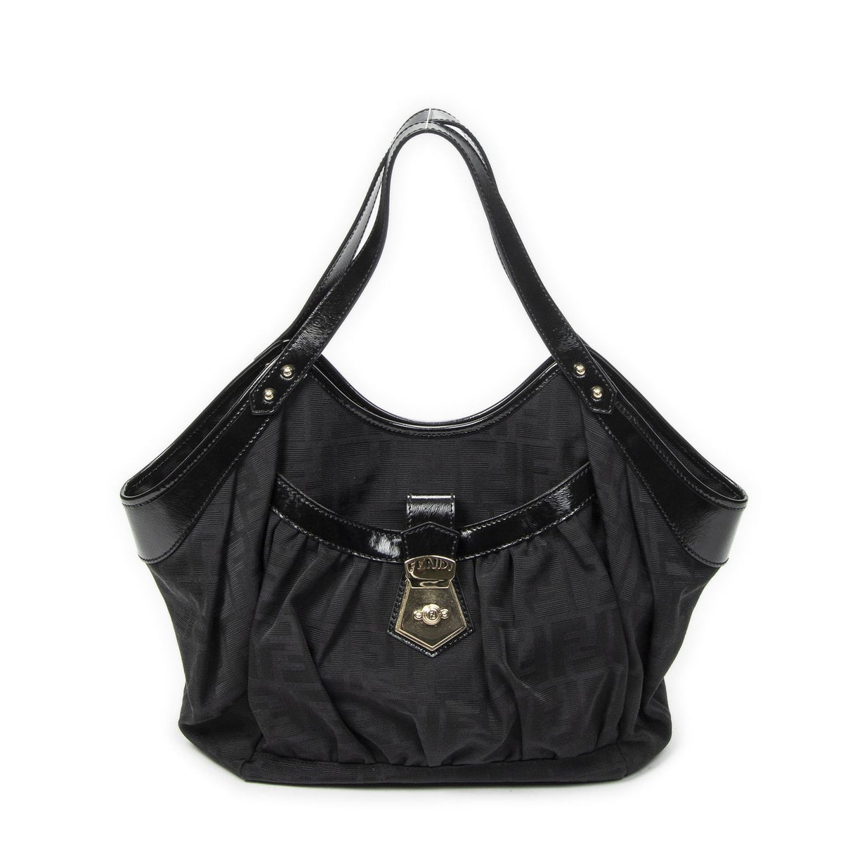 Fendi Borsa Chef Tote Black Zucca Canvas