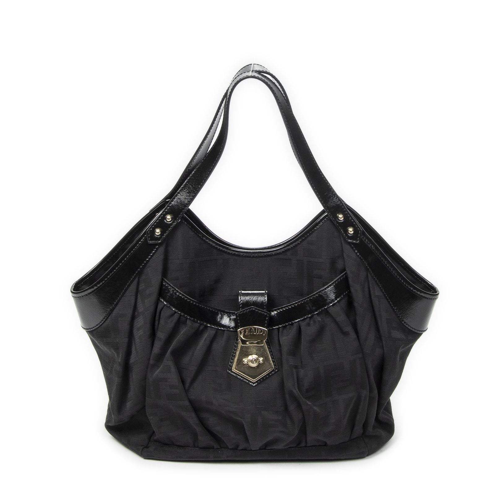 Fendi Borsa Chef Tote Black Zucca Canvas