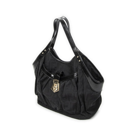 Fendi Borsa Chef Tote Black Zucca Canvas — view 2