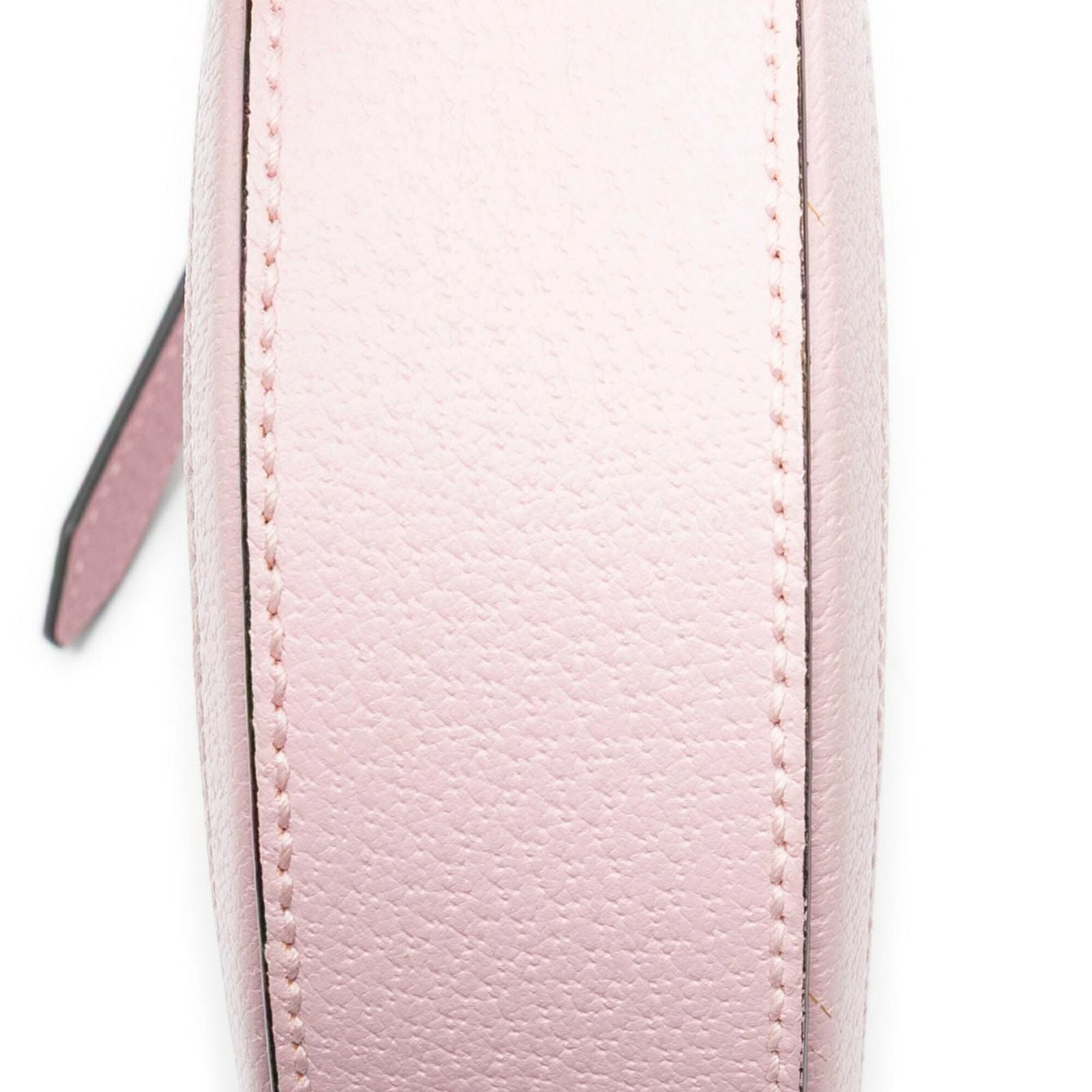 Gucci Mini GG Round Cross Belt Bag Pink Gray Leather — view 7