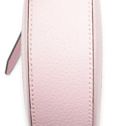 Gucci Mini GG Round Cross Belt Bag Pink Gray Leather — view 7