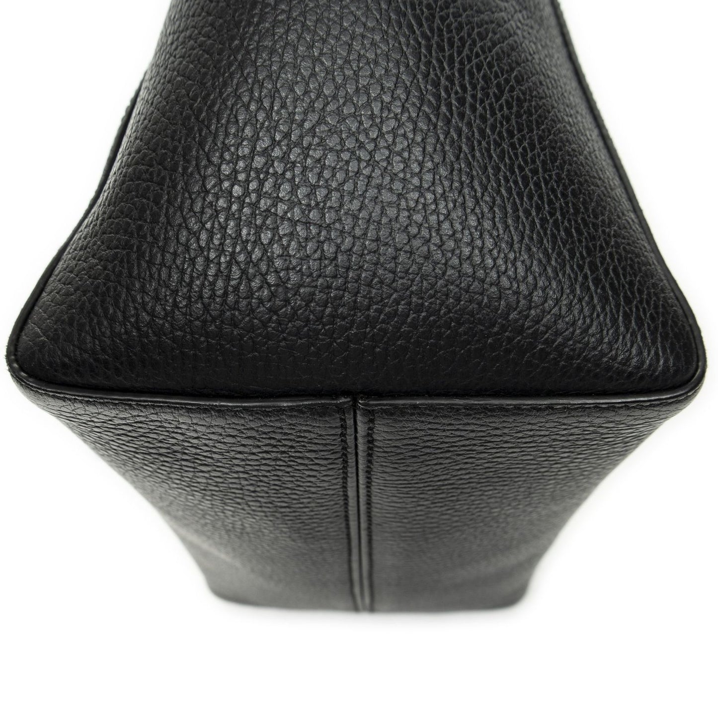 Gucci Small Swing Tote Black Grain Calfskin Leather — view 8