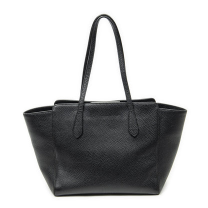 Gucci Small Swing Tote Black Grain Calfskin Leather — view 5