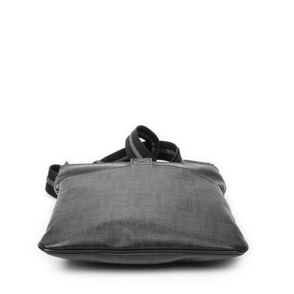 Fendi Zip Messenger Black Gray Resin Zucca Canvas — view 6
