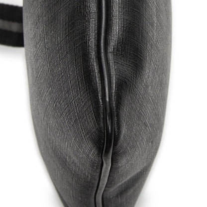 Fendi Zip Messenger Black Gray Resin Zucca Canvas — view 7