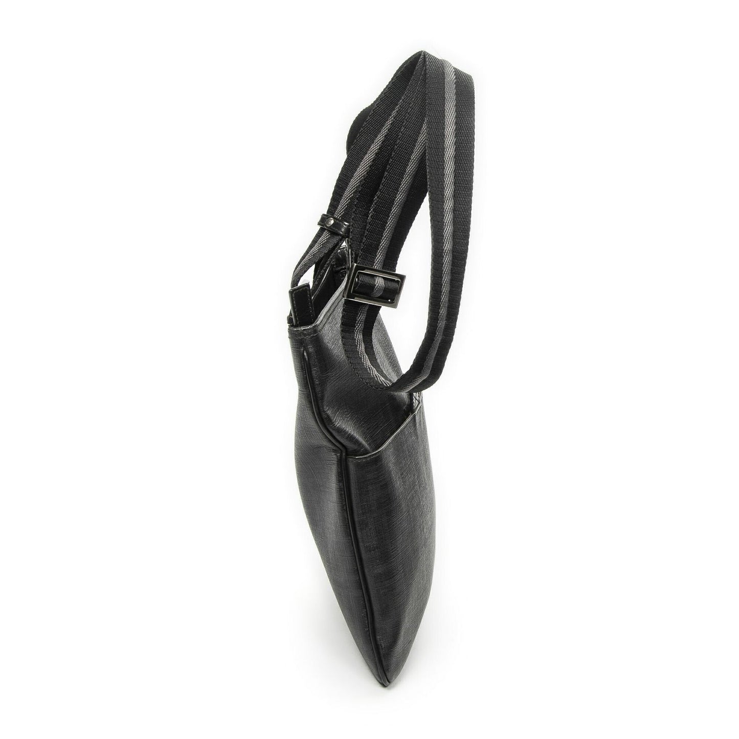 Fendi Zip Messenger Black Gray Resin Zucca Canvas — view 4
