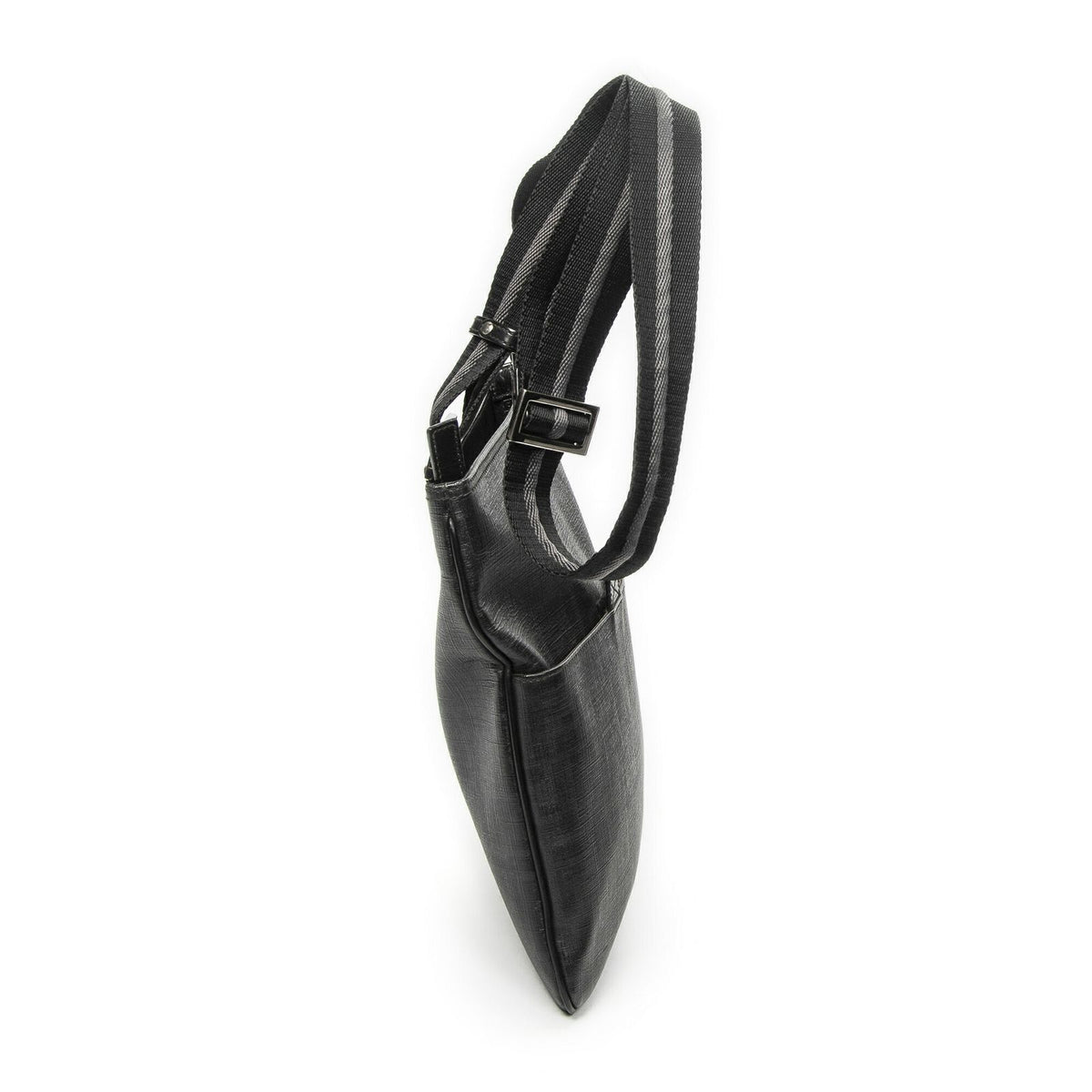 Fendi Zip Messenger Black Gray Resin Zucca Canvas — view 4