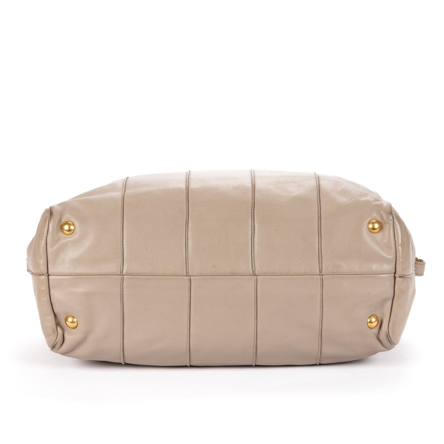 Prada Pomiche Chain Handle Hobo Gray Calfskin Leather — view 6