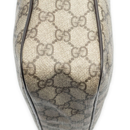 Gucci Half Moon Zip Messenger Brown Beige Supreme Canvas — view 8