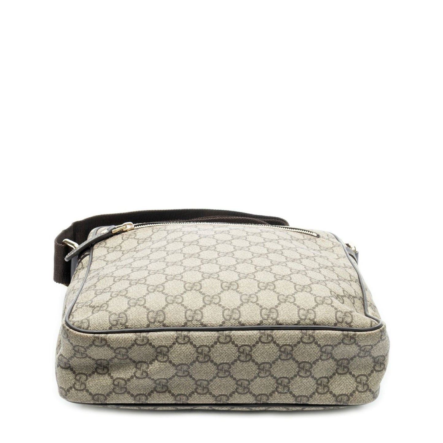 Gucci Half Moon Zip Messenger Brown Beige Supreme Canvas — view 6