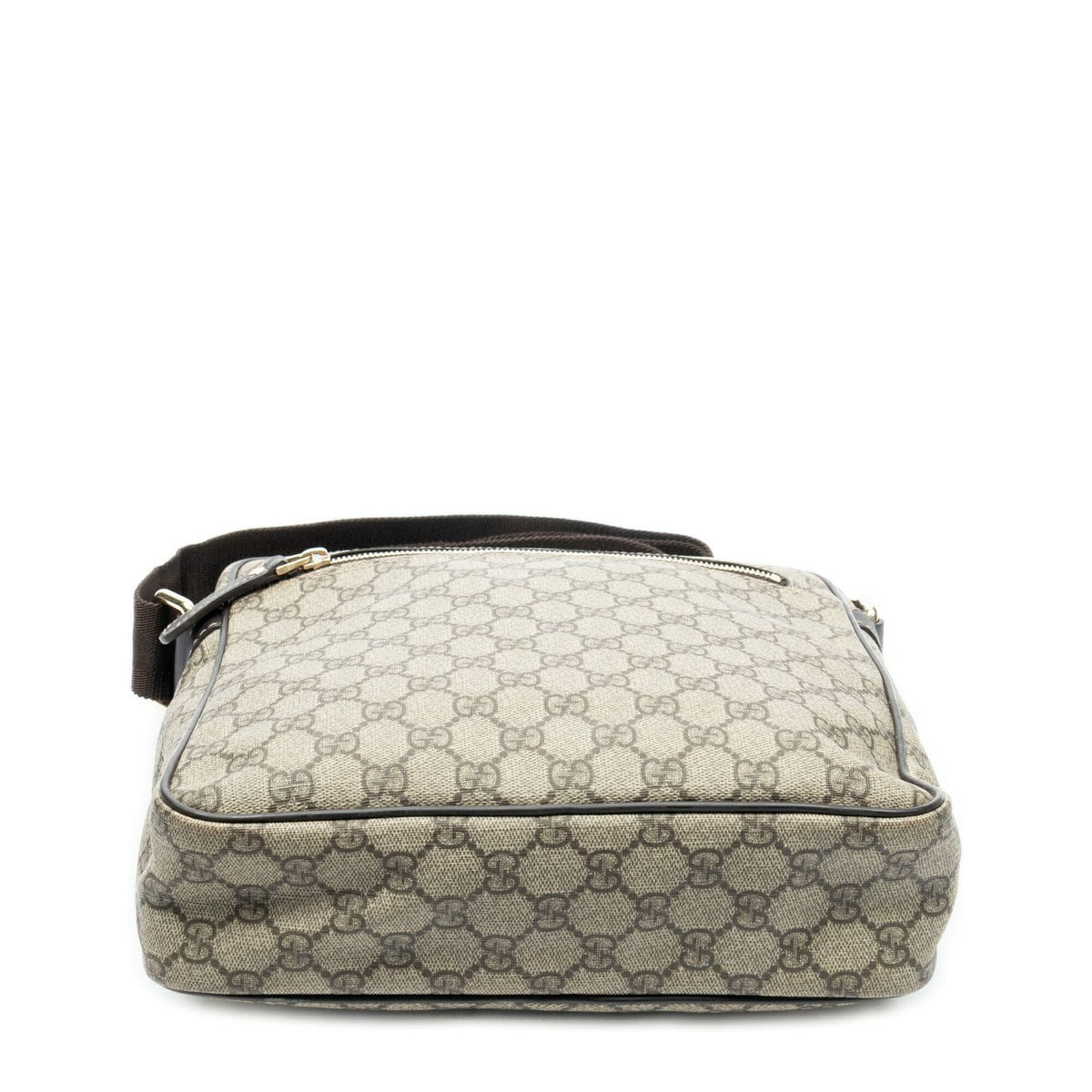 Gucci Half Moon Zip Messenger Brown Beige Supreme Canvas — view 6