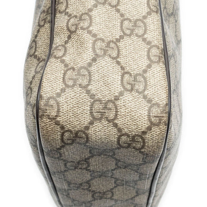 Gucci Half Moon Zip Messenger Brown Beige Supreme Canvas — view 7