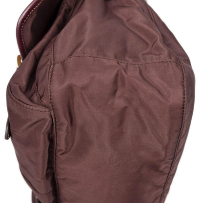 Prada Buckle Flap Messenger Bag Purple Nylon Canvas — view 7