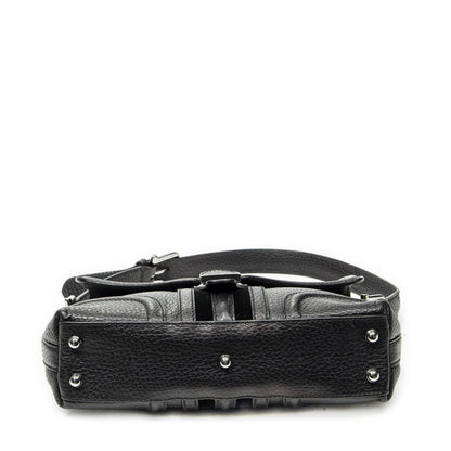 Gucci Web Treasure Flap Bag Black Grain Calfskin Leather — view 6