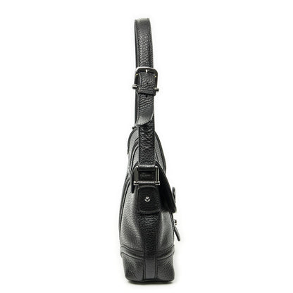 Gucci Web Treasure Flap Bag Black Grain Calfskin Leather — view 4