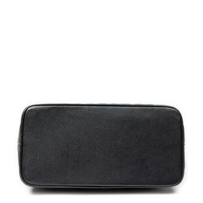 Chanel Timeless Medallion Tote Black Quilted Caviar Leather — view 6
