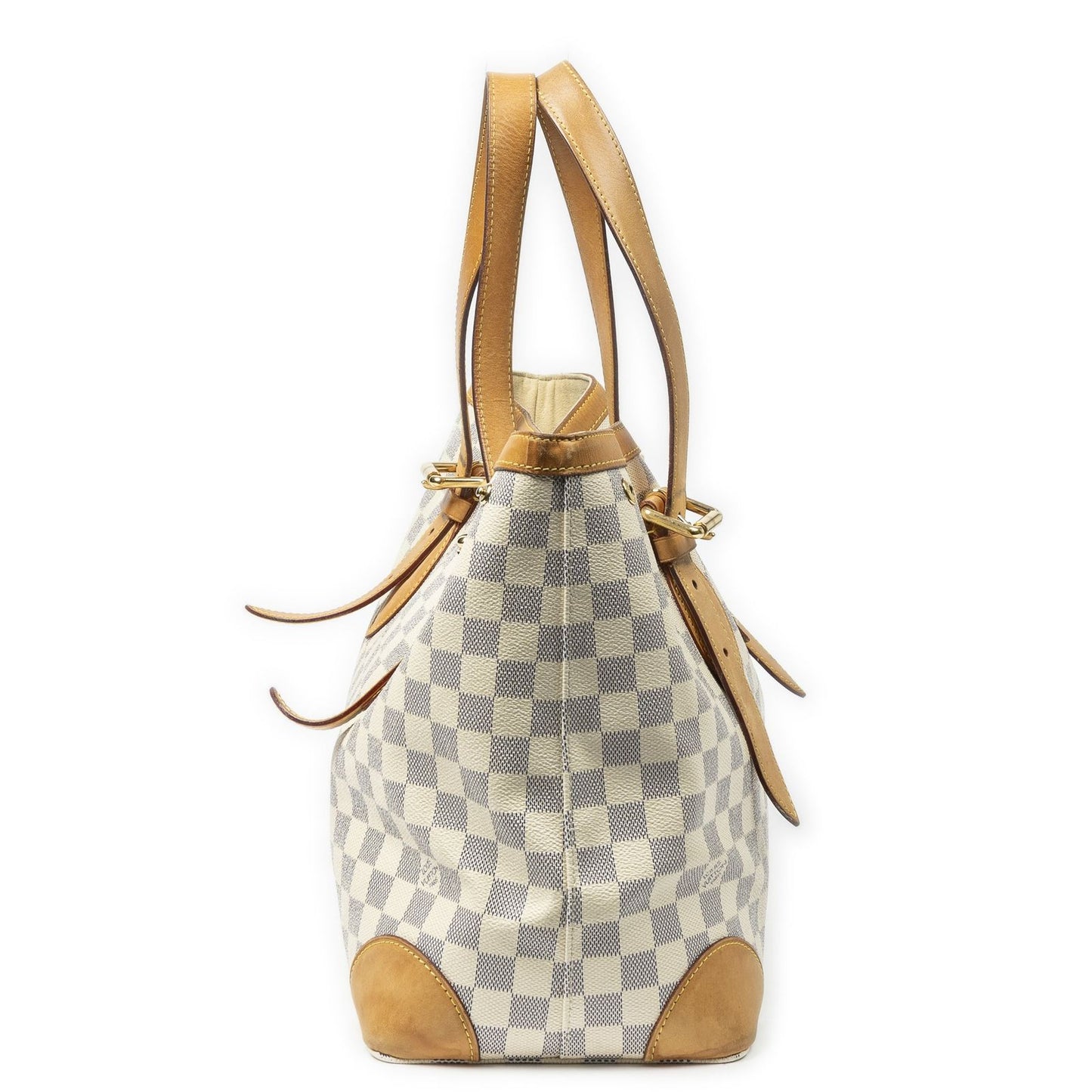 Louis Vuitton Hampstead Ivory Damier Azur Tote — view 4
