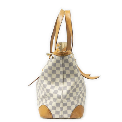 Louis Vuitton Hampstead Ivory Damier Azur Tote — view 3