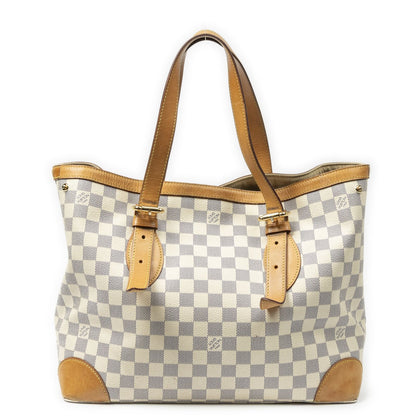 Louis Vuitton Hampstead Ivory Damier Azur Tote — view 5