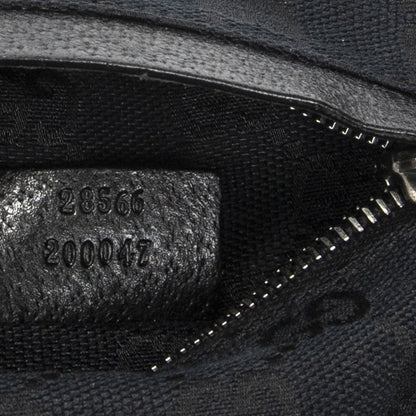 Gucci Waist Pouch Black GG Canvas — view 5
