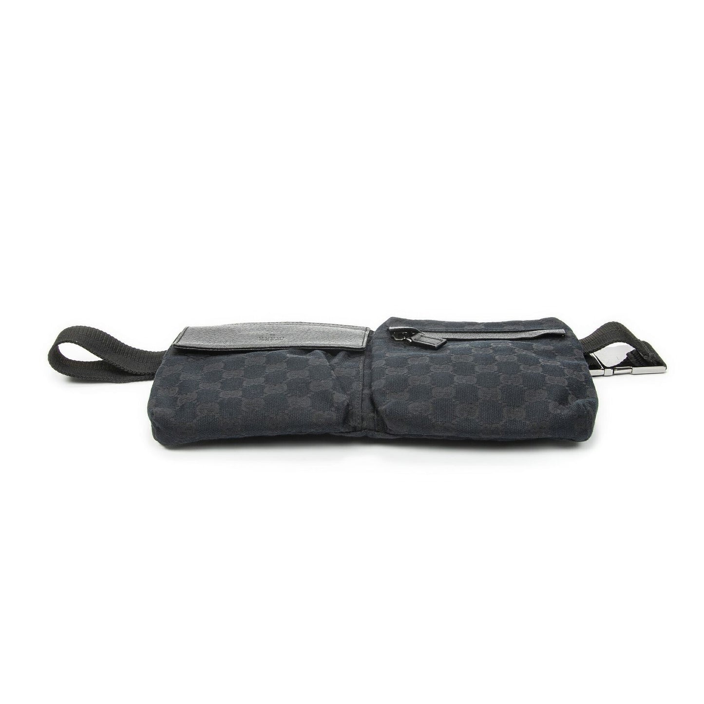 Gucci Waist Pouch Black GG Canvas — view 3