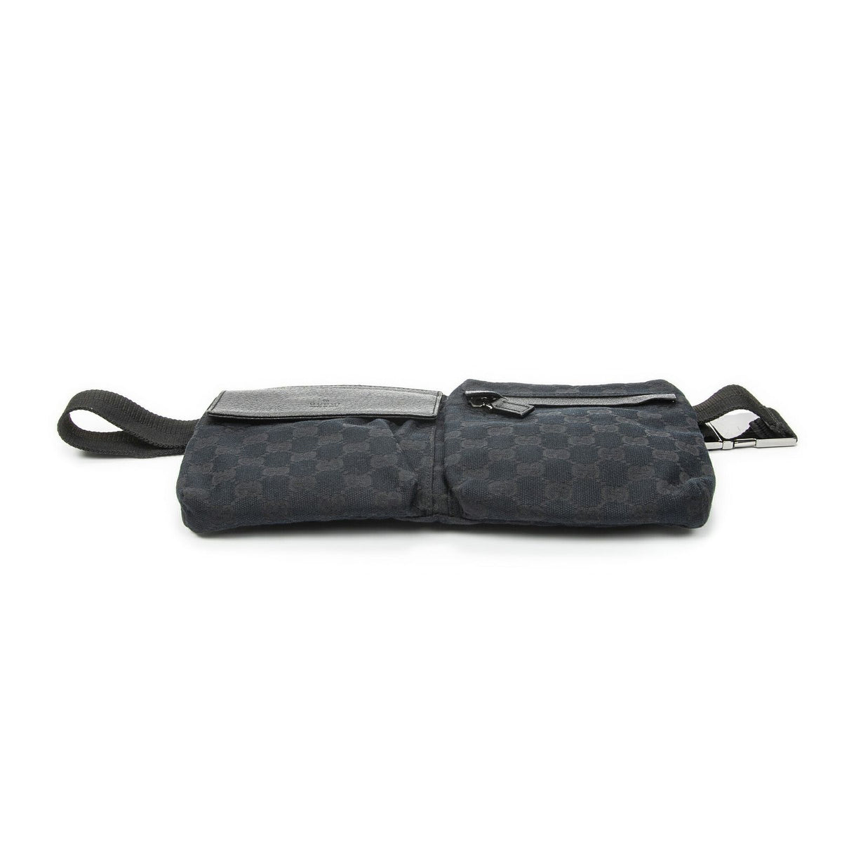 Gucci Waist Pouch Black GG Canvas — view 3