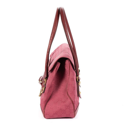 Gucci Horsebit Chain Pink Guccissima Nylon Shoulder Bag — view 3