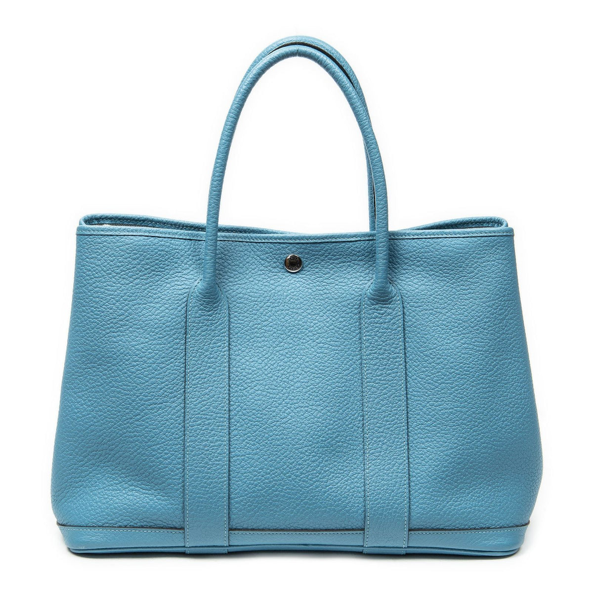 Hermes Garden Party Turquoise Negonda Leather Tote — view 5