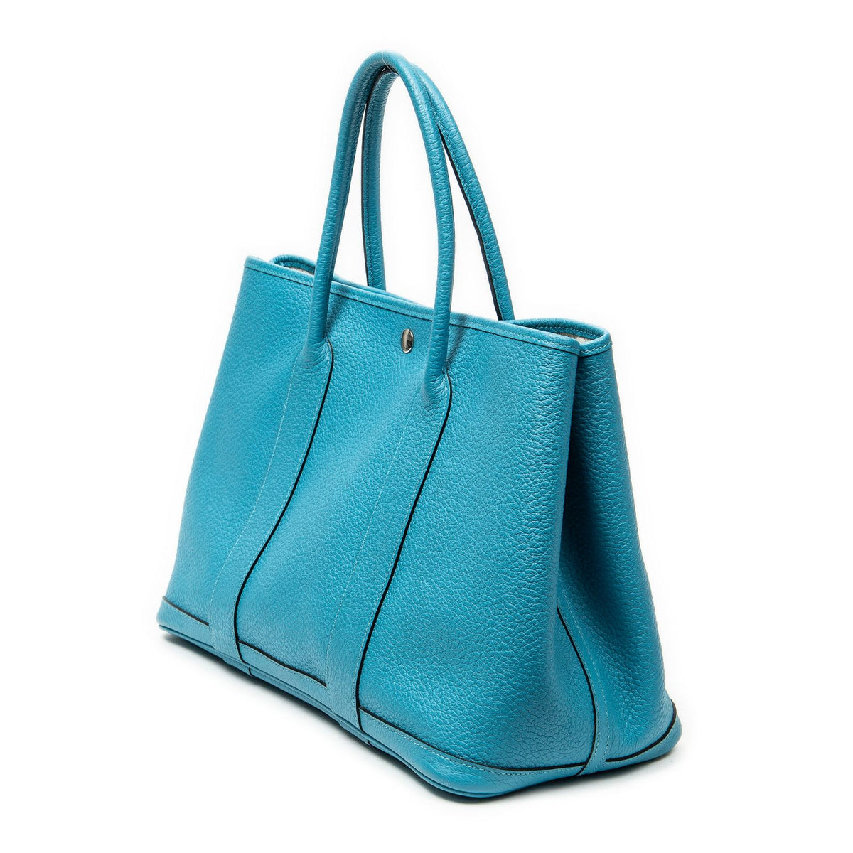 Hermes Garden Party Turquoise Negonda Leather Tote — view 2