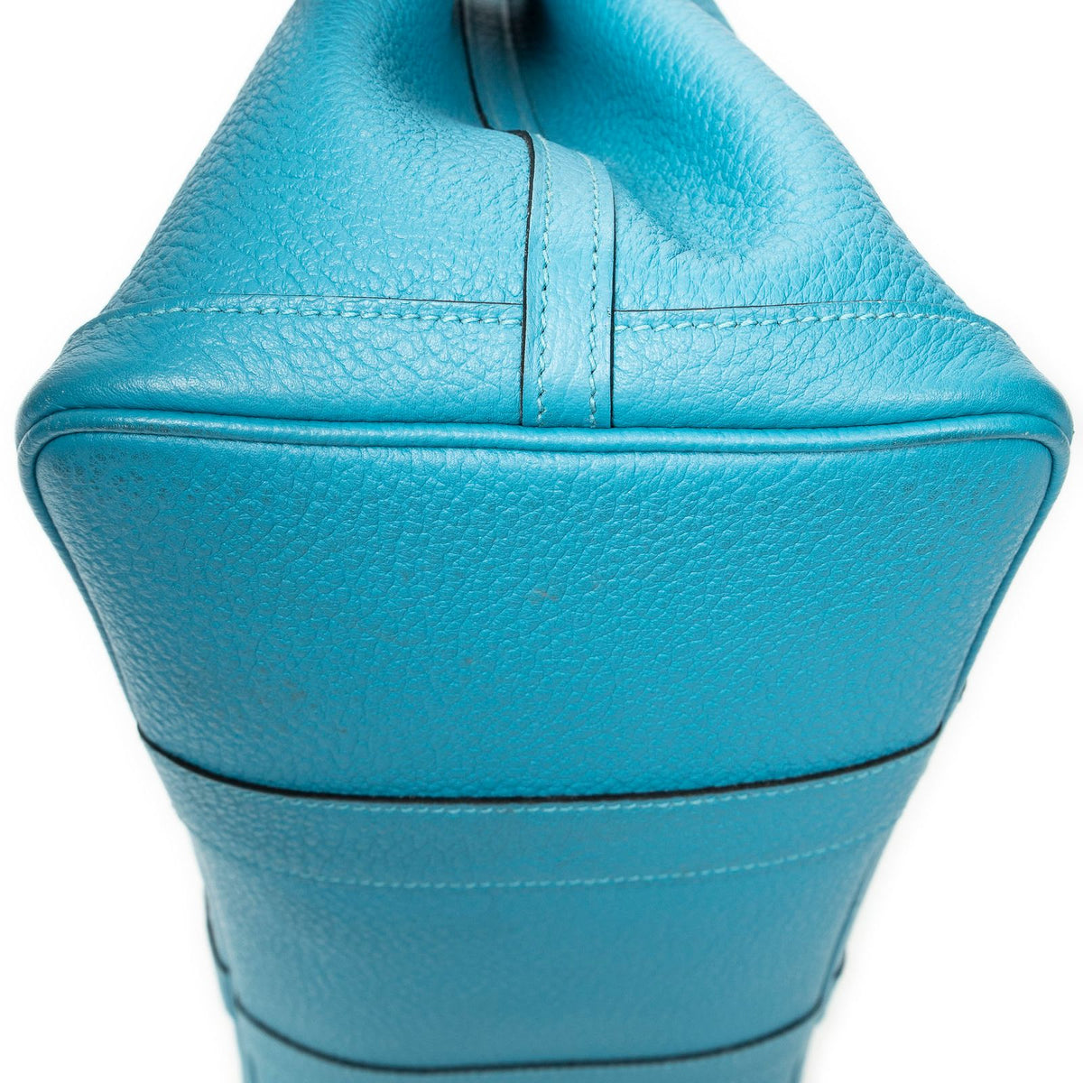 Hermes Garden Party Turquoise Negonda Leather Tote — view 7